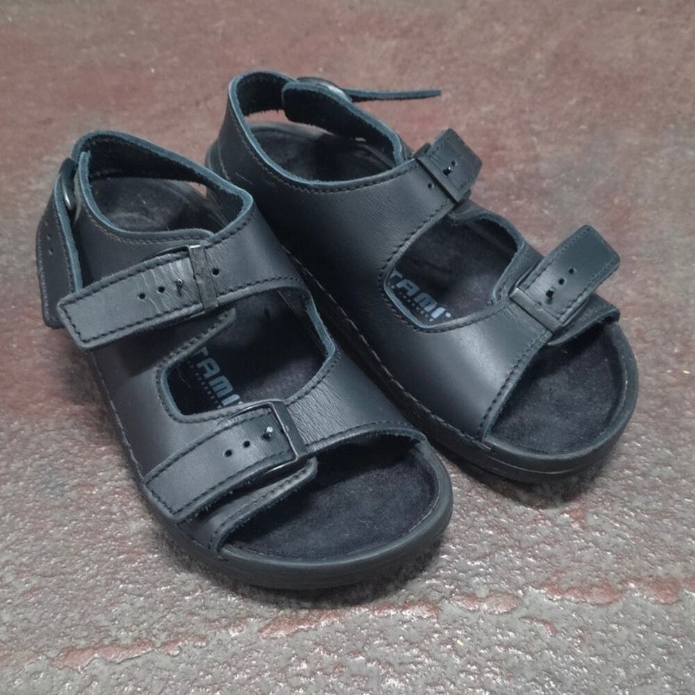 Birkenstock Tatami buckle open sandals black women size 8 comfort rare